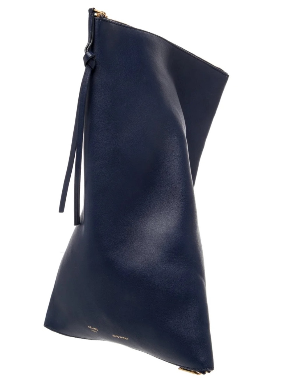 Céline Phoebe Philo Berlingot Clutch in Ink Blue Lambskin FW 2013 Celine